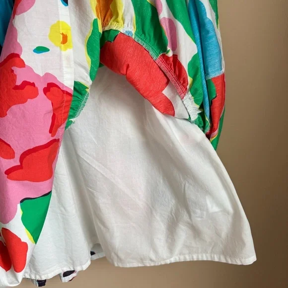 J.Crew Tiered Popover Dress – Ratti® Jardin Floral – Size Small – Fully Lined - Picture 9 of 10